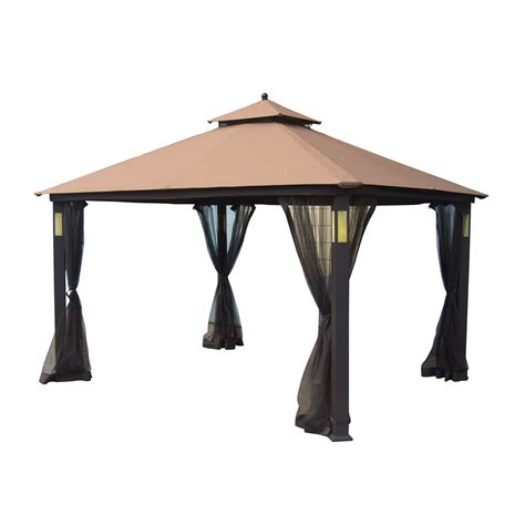 Grand Resort 10' x 12' Lighted Gazebo with Integrated Bluetooth ...