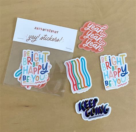 Yay Stickers Sticker Pack of 3 With a FREE Keep Going Sticker - Etsy