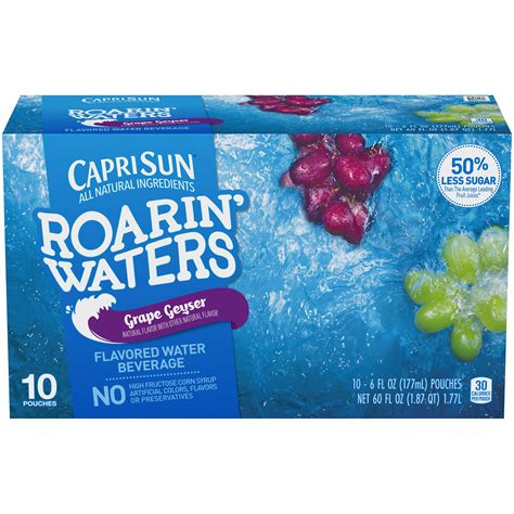 Capri Sun Roarin' Waters Grape, 10 - 6 fl oz Pouches - Walmart.com