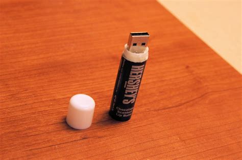 A flashdrive hidden inside a chapstick tube! | Flash drive, Usb flash drive, Chapstick