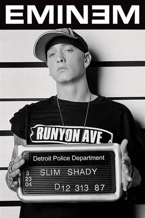 Amazon.com: Eminem Slim Shady Mugshot Poster - 91.5 x 61cms (36 x 24 ...