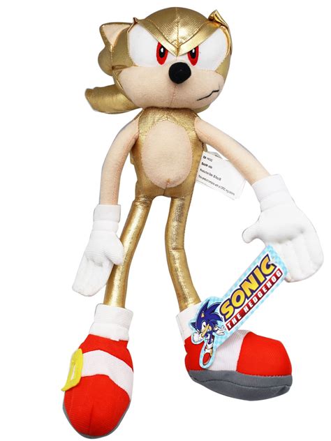 Sonic the Hedgehog Super Sonic Gold Sonic Stuffy Plushie Toy (12in ...