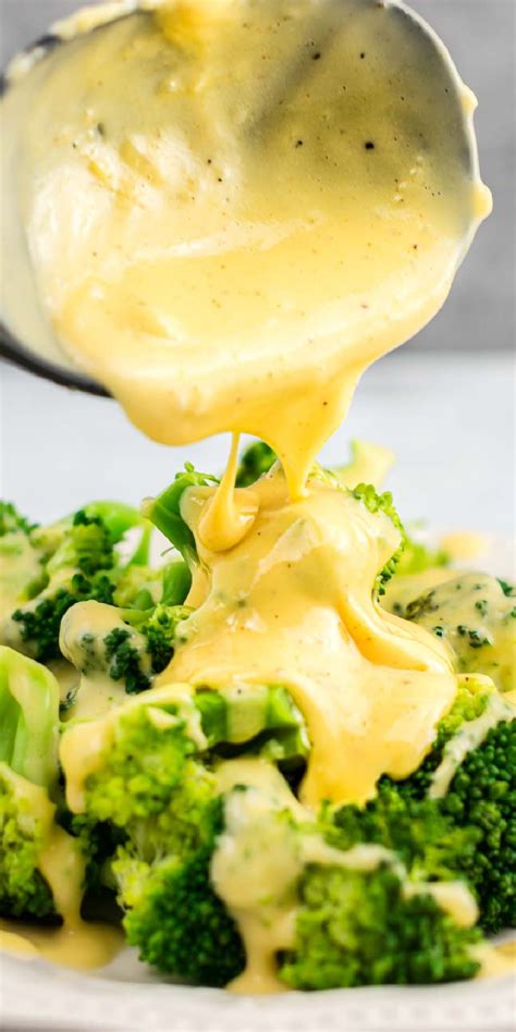 Brocolli Cheese Sauce, Cheese Sauce For Vegetables, Cheddar Cheese ...