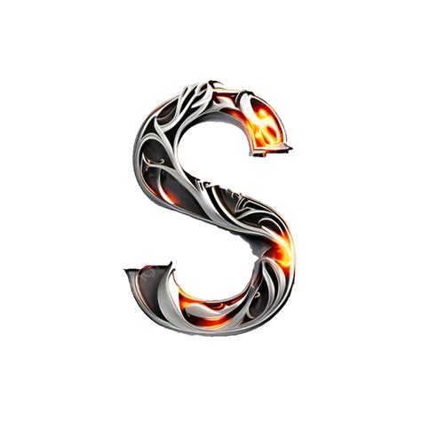 Metallic Text With Fire Effect S Alphabet A To Z Letters, S Font, S Letter, S Alphabet Logo PNG ...