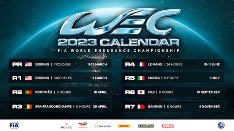 WEC calendar expands to seven races in 2023 - WEC-Magazin