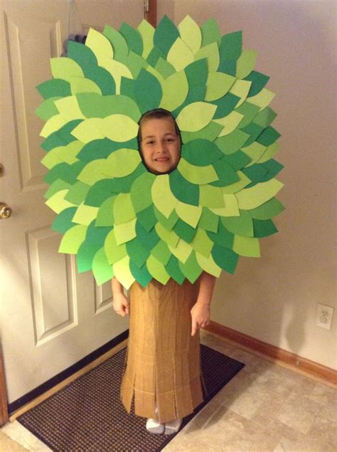 A tree costume I made for my son's play. | Tree costume, Costumes, Made