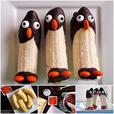 Creative Ideas - DIY Frozen Banana Penguin Snack