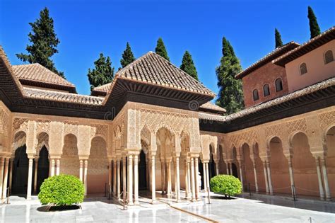 Moorish Architecture In The Alhambra Stock Image - Image of historic ...