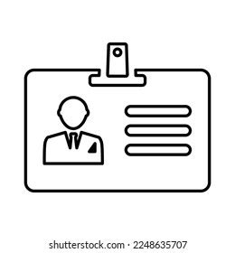 Id Card Icon Line Style Stock Vector (Royalty Free) 2248635707 | Shutterstock