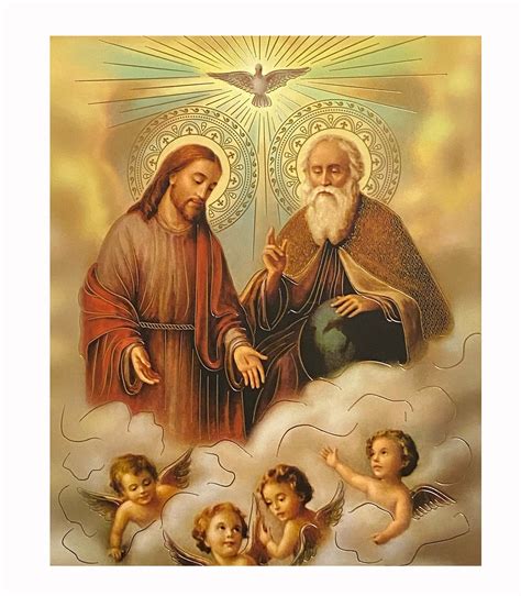 Holy Trinity Father Son Holy Spirit 12 X 16 - Etsy