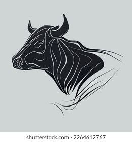 Black Cow Vector Illustratoin Logo Style Stock Vector (Royalty Free) 2264612767 | Shutterstock