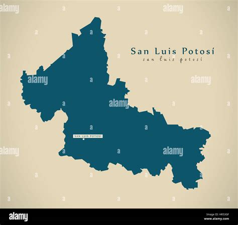 Map of potosi mexico hi-res stock photography and images - Alamy