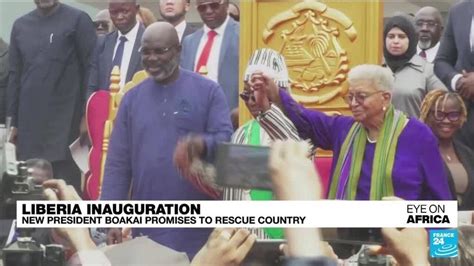 Liberia's new president Joseph Boakai sworn in