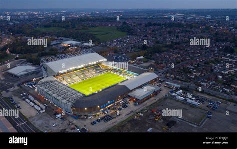 An aerial view of Elland Road, home stadium of Leeds United Copyright 2020 © Sam Bagnall Stock ...