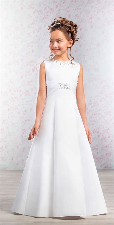 Emmerling Style 70190 'Annalena' Satin First Communion Dress | Vestidos para primera comunion ...