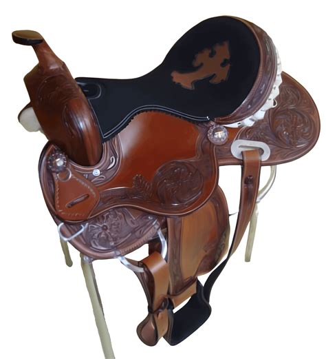 Designer Western Brown Leather Show Saddle