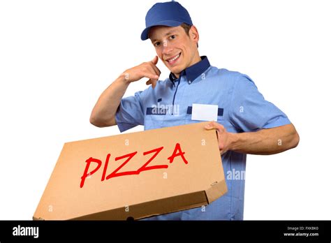 Pizza delivery man hi-res stock photography and images - Alamy