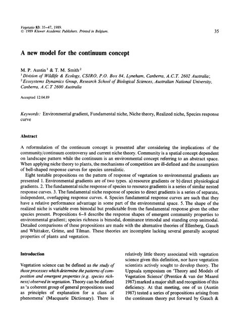 (PDF) A new model for the continuum concept