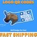 Custom Logo QR Code, QR Code Stickers, Custom Sticker, Logo Stickers, QR Code, Qr Decal, Qr Code ...