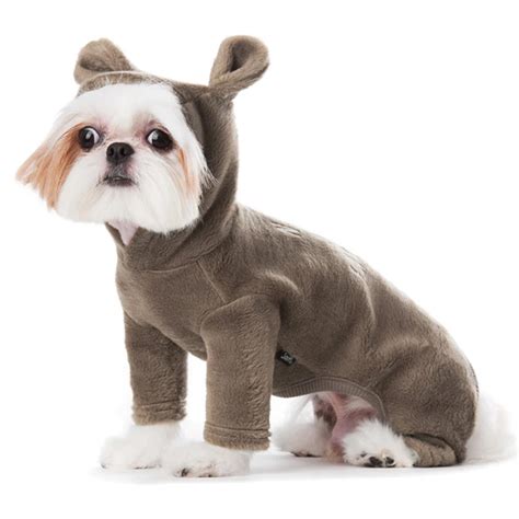 Pet Clothes For Small Medium Dogs Cute Dog Costume Winter Jumpsuit Soft ...