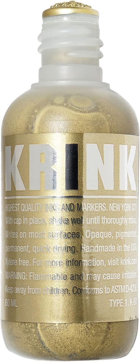 Amazon.com: Krink K-60 Gold Paint Marker - Vibrant and Opaque Fine Art ...