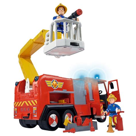 Fireman Sam - Jupiter Vehicle Fire Engine with Sound, Light & Toy Figures | eBay