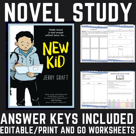 New Kid Jerry Craft Novel Study - Teacher For Inclusion