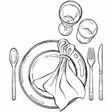 Fork Knife Coloring Stock Illustrations – 229  sketch template