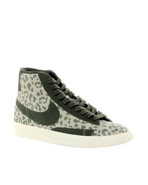 Nike Blazer Mid Leopard Print Sneakers | Lyst