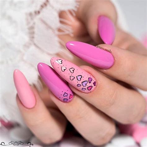 Long Pink Heart Valentines Nail Art Pictures, Photos, and Images for Facebook, Tumblr, Pinterest ...