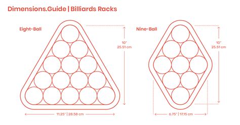 Billiards Racks Dimensions & Drawings | Dimensions.Guide