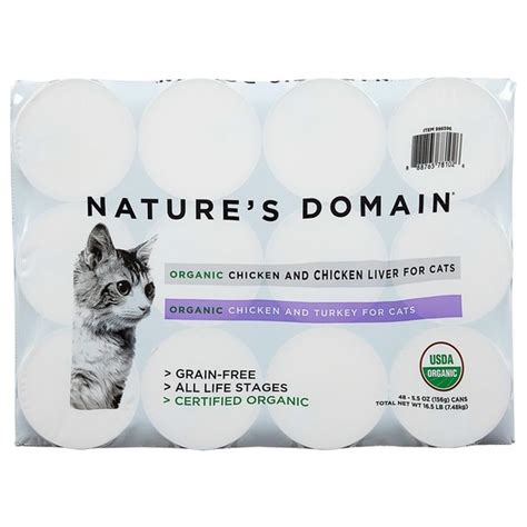 Nature's Domain Organic Wet Cat Food Variety Pack, 48 X 5.5 Oz (ct ...