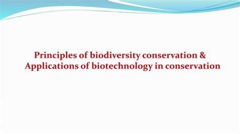 SOLUTION: Biodiversity conservation intro principles methods - Studypool