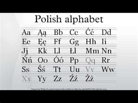 Polish alphabet - YouTube