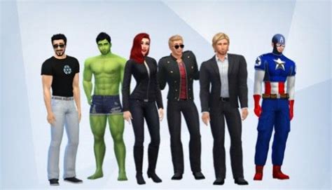 Avengers sims | Sims 4, Sims 4 characters, Sims 4 mods clothes