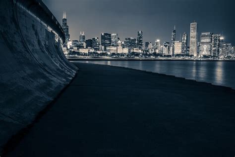 Premium Photo | Chicago skyline at night