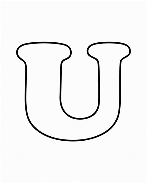 Bubble Letter U Coloring Pages Coloring Pages