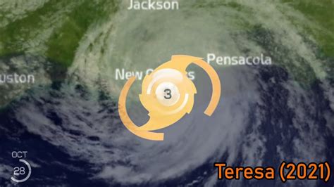 Hypothetical Track of Hurricane Teresa (2021) - YouTube