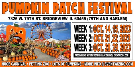 Pumpkin Patch Festival 2023 (Week One) at Harlem Ave & 79th St in Bridgeview, IL 60455