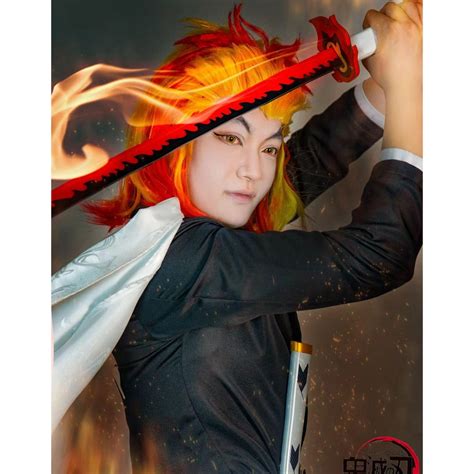 Rengoku Kyoujurou Cosplay Costume Japanese Anime Costume Full Set With ...