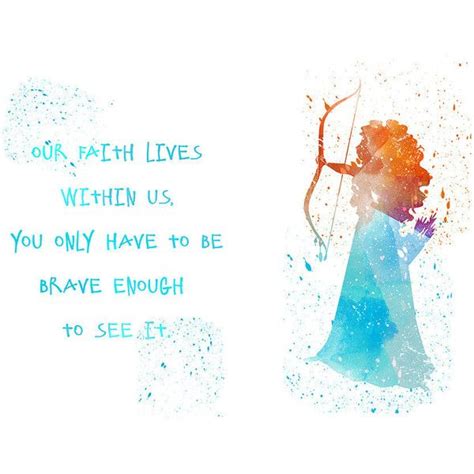 Merida, Merida Brave quote Disney fan Art, Watercolor alternative ...