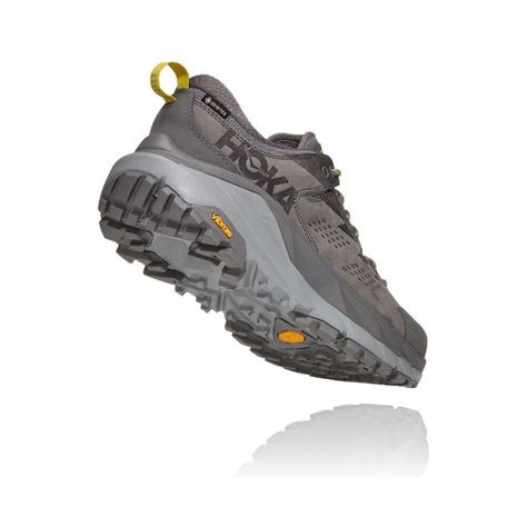 Best Price Mens Hoka Trail Running Shoes - Kaha Low GTX Grey