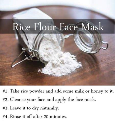 Rice Flour Face Mask - Skin Disease Remedies