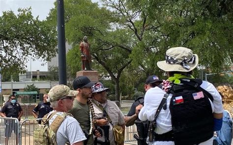 Peaceful protest at Columbus statue turns confrontational - KTSA