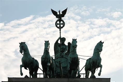 Quadriga, Berlin, Landmark, Germany, brandenburg gate, horse, animal ...