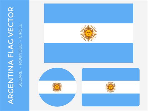 Argentina Flag Vector | Frebers