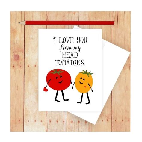 I Love You Card Funny Anniversary Card Food Pun Funny