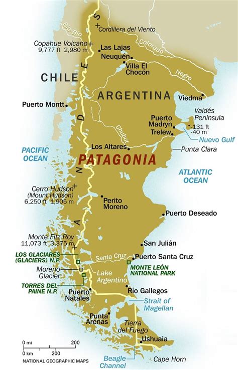 Image result for map patagonia | Listas de desejos de viagem, Patagônia, South america destinations