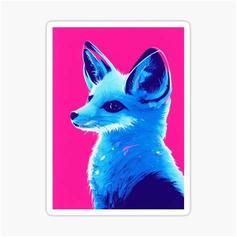 "Pop Art Fennec Fox Portrait" Sticker for Sale by Alahyanemohamed | Redbubble