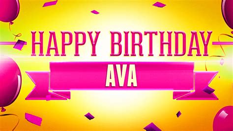 Happy Birthday Ava